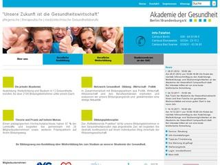 Akademie der Gesundheit Berlin/Brandenburg e.V. Fachbereich Ergotherapie